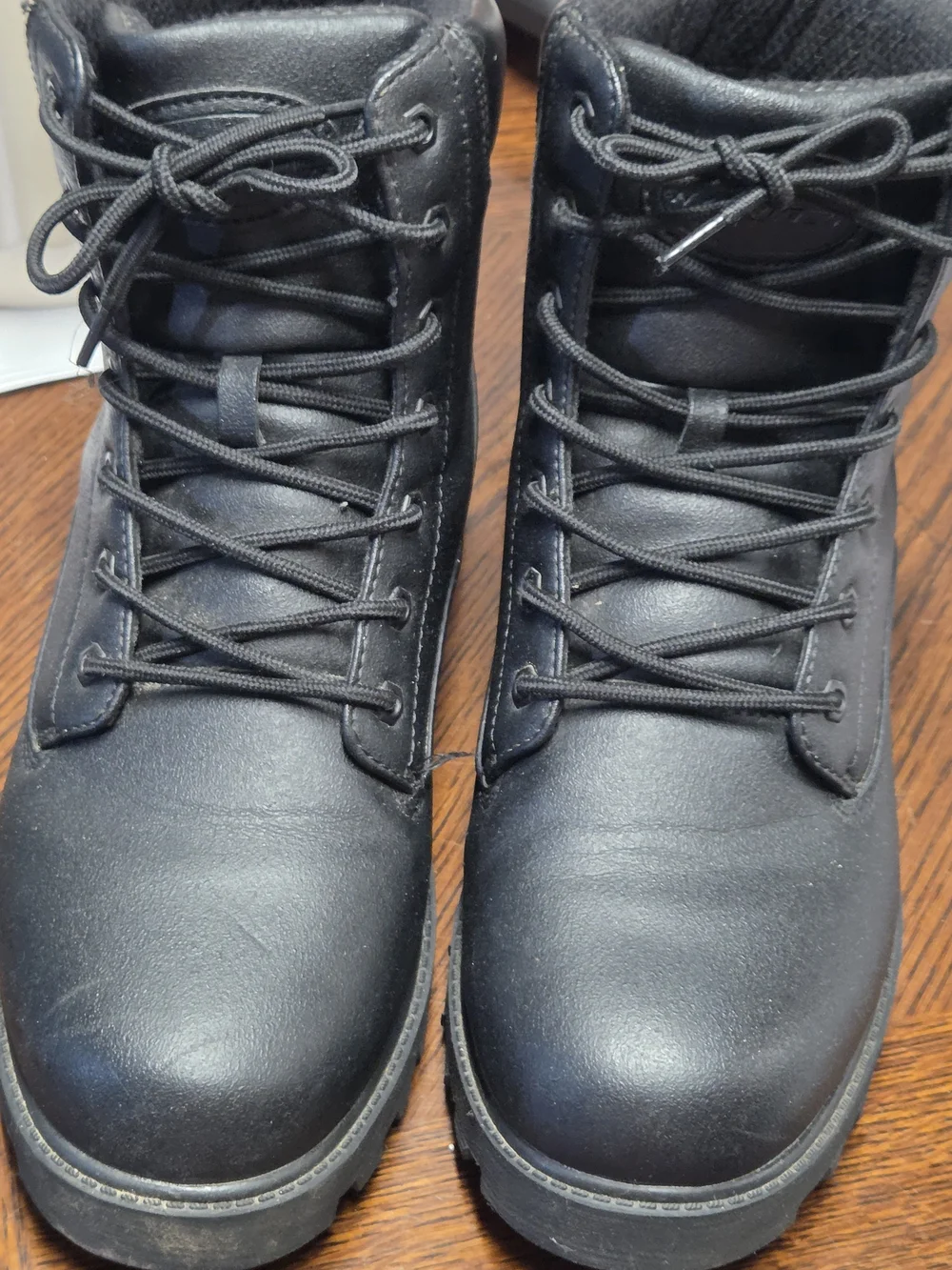 Lugz Slip Resistance Men's Black Lace-Up Work Boots